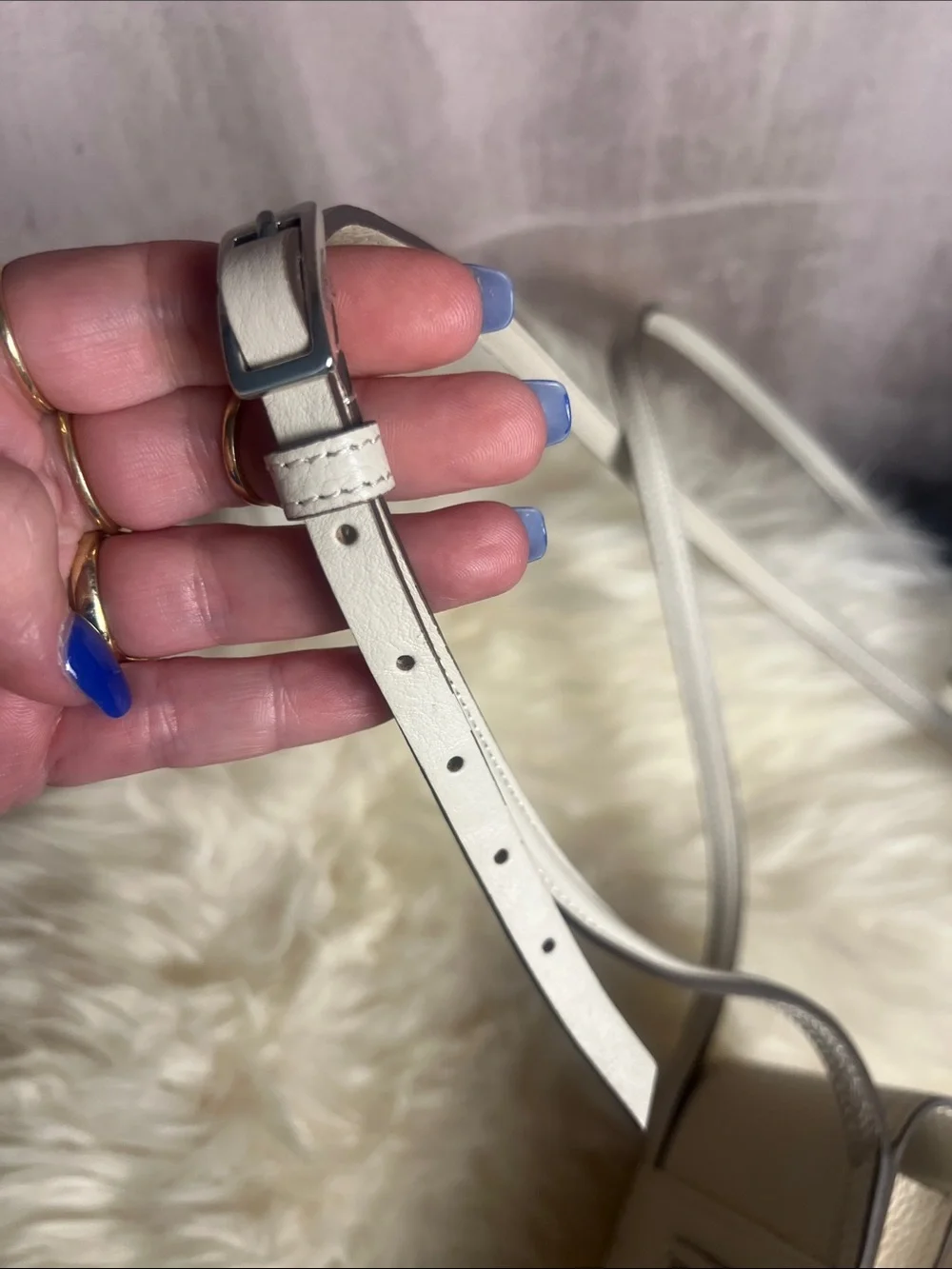 Brighton Cream Pebble Leather Crossbody Phone Bag with Medallion